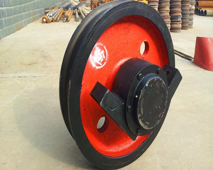 起重机驱动车轮采用大锥度圆锥车轮提高耐久性